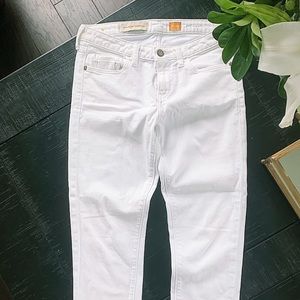 Anthropologie Pilco white denim jeans